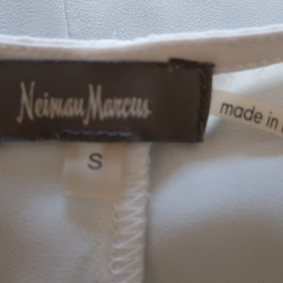 NEIMAN MARCUS LIGHT GREEN LONG SLEEVE BLOUSE SZ S - Picture 9 of 9